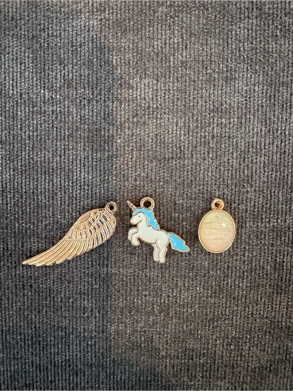 Assorted Kids Charm Set — Colorful Red & Blue Enamel Accents